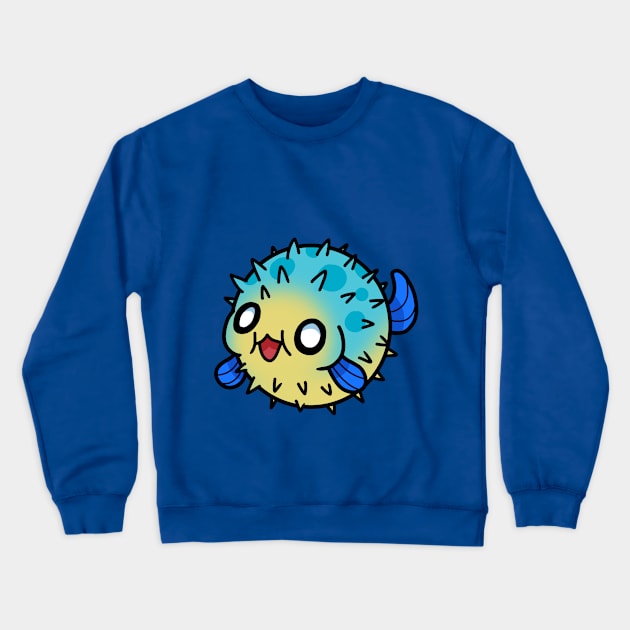 Pufferfish Crewneck Sweatshirt by gh0stbugga